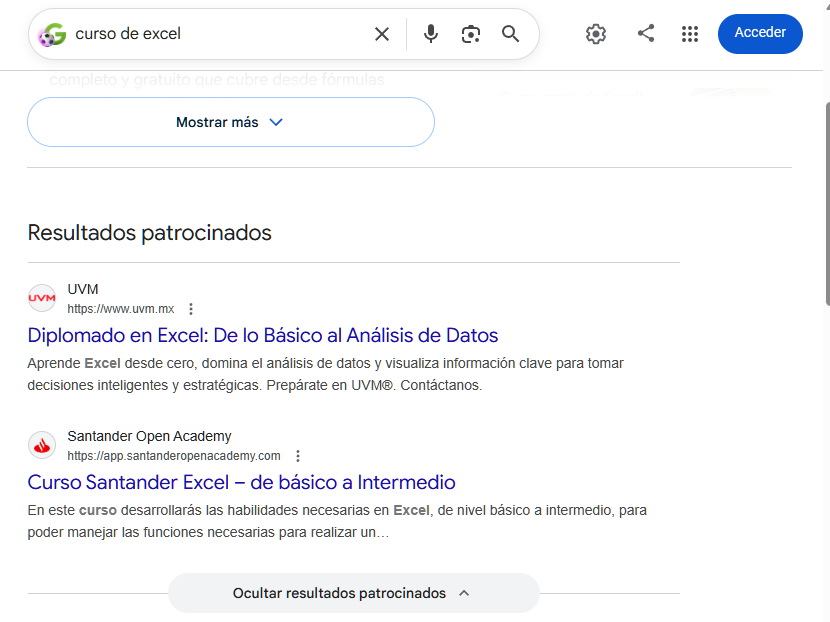 Qué es el SEM - ejemplos